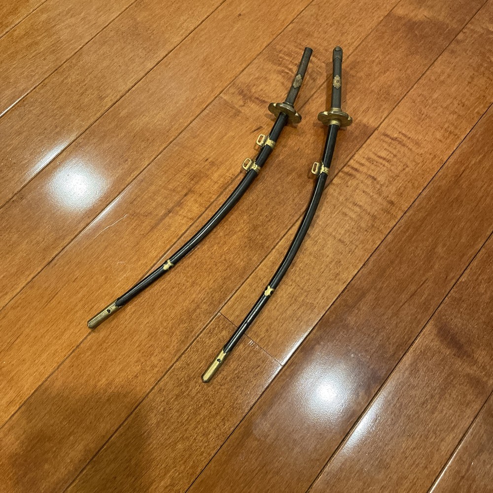 Miniature Real Sharp steel Blade Samurai Swords (pair)