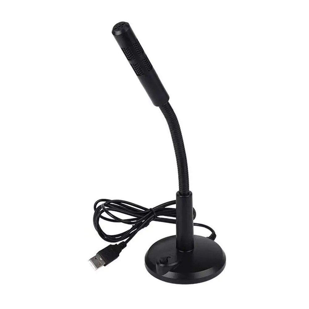 Computer Mini Condenser Microphone USB Stand Recording Mic For PC Desktop Laptop