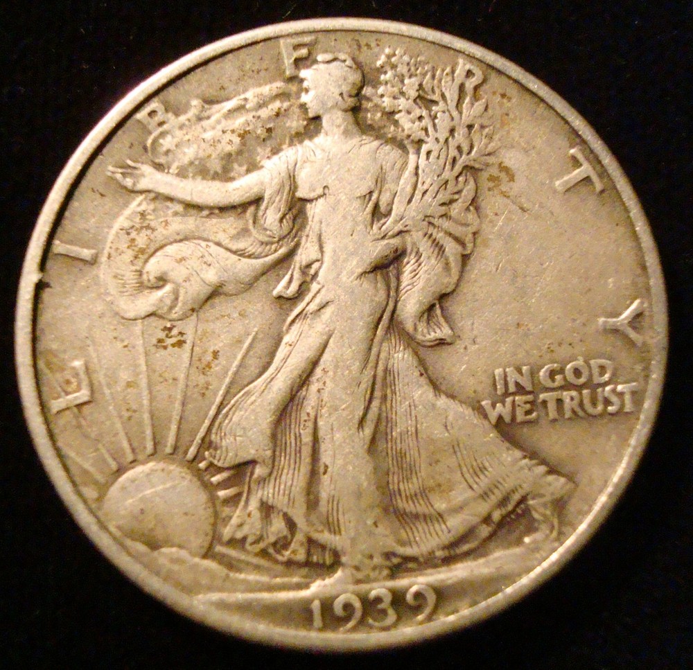 1939 Walking Liberty Half dollar