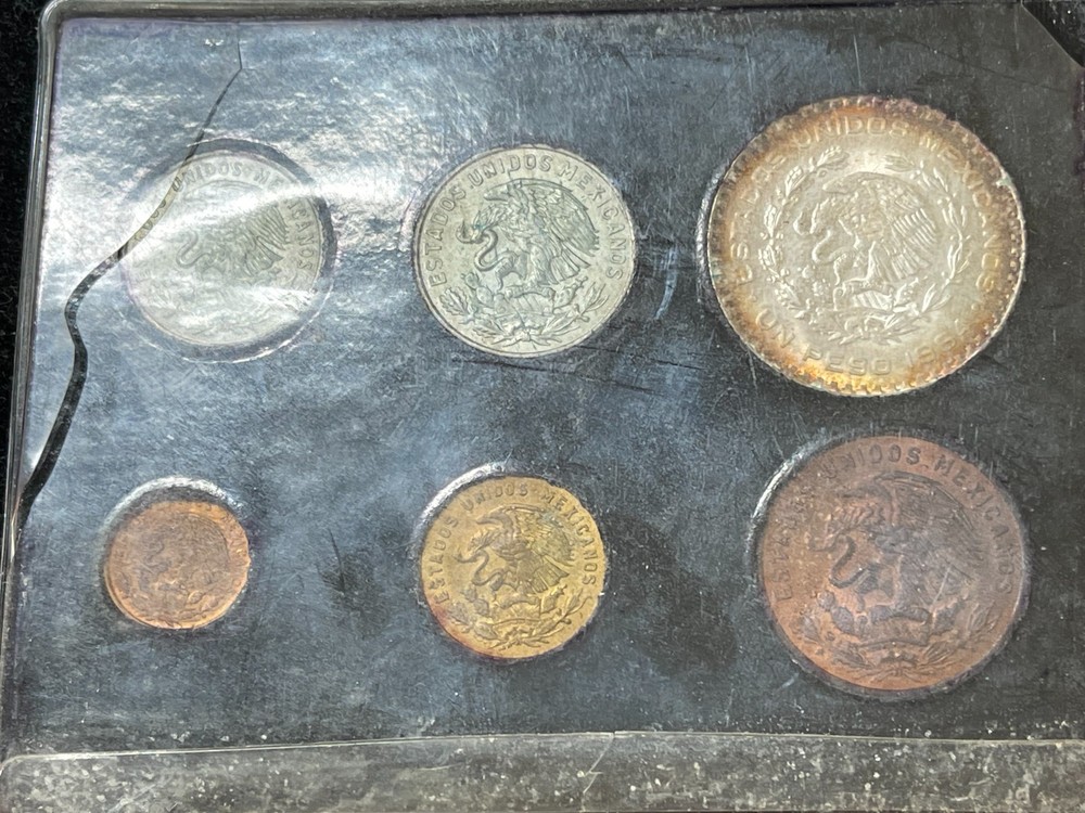 1964 Mexico 6 Coins Mint Set