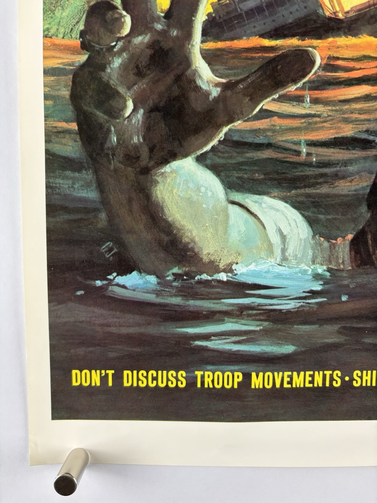 SLIP OF THE LIP DUPONT War Poster 1960s 14x 21 Vietnam World War 2 Art WWII 02
