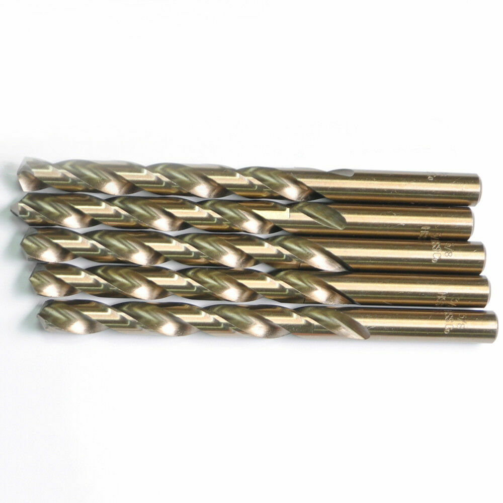 Drillforce 10PC 1/16" Cobalt Drill Bit Set HSS M35 Jobber Length Metal Drill Bit