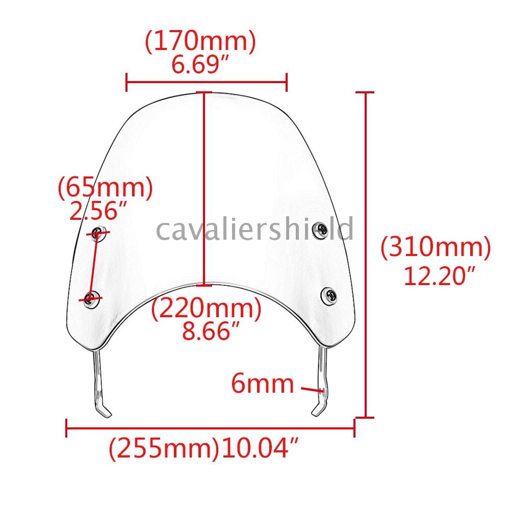 Motorcycle Black Windscreen Windshield Screen Protection For Ducati Scrambler