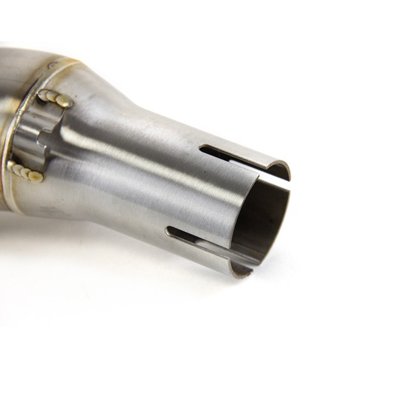 Slip for Yamaha MT-03 YZF R3 2015-2025 Exhaust Mid Tail Pipe Muffler Tips Black