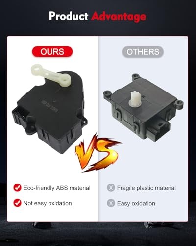 A/C HAVC Heater Blend Door Actuator & Recirculation 2PCS Replacement for