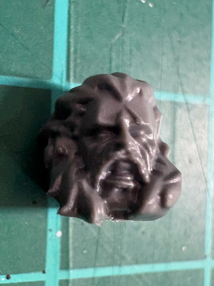 Space Wolves Space Marine Head D Unhelmeted Snarling Veteran 40K Kitbash Bit