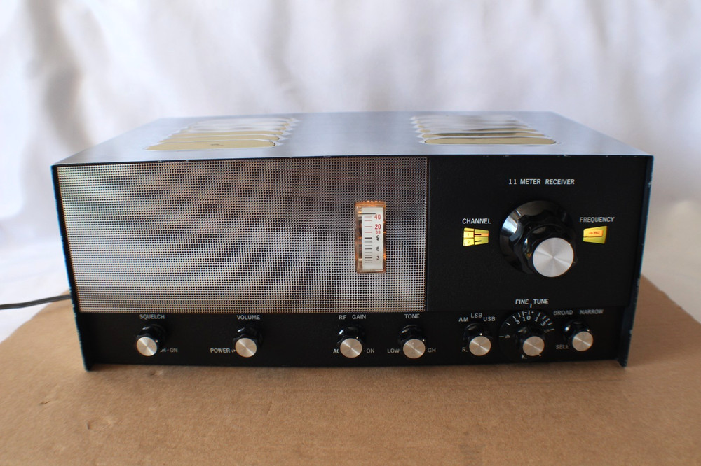 VINTAGE CUSTOM BUILD 11 meter BASE STATION RECEIVER & CB RADIO  -UNBRANDED