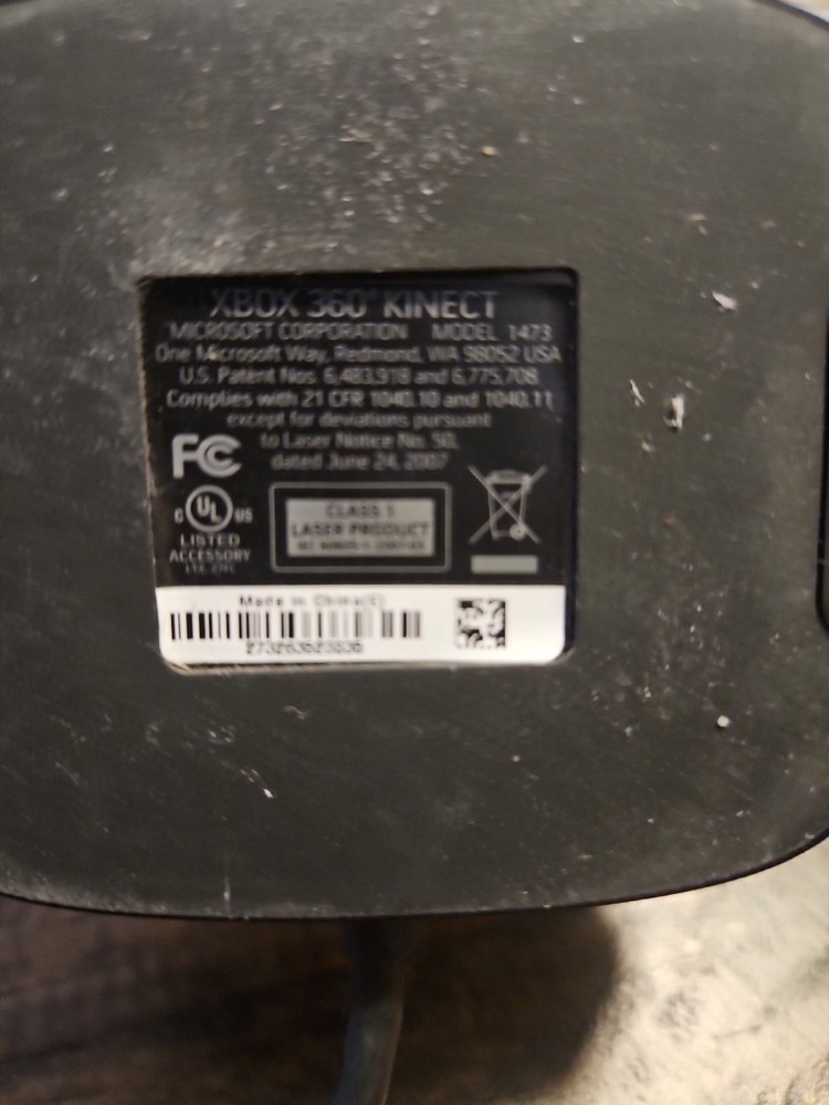 MICROSOFT XBOX 360 KINECT SENSOR CAMERA Model 1473 Tested