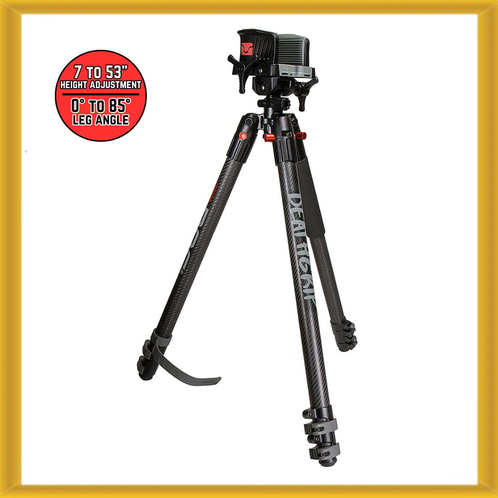 BOG DeathGrip Clamping System Carbon Fiber Tripod Adjustable Legs up to 7 to 53"