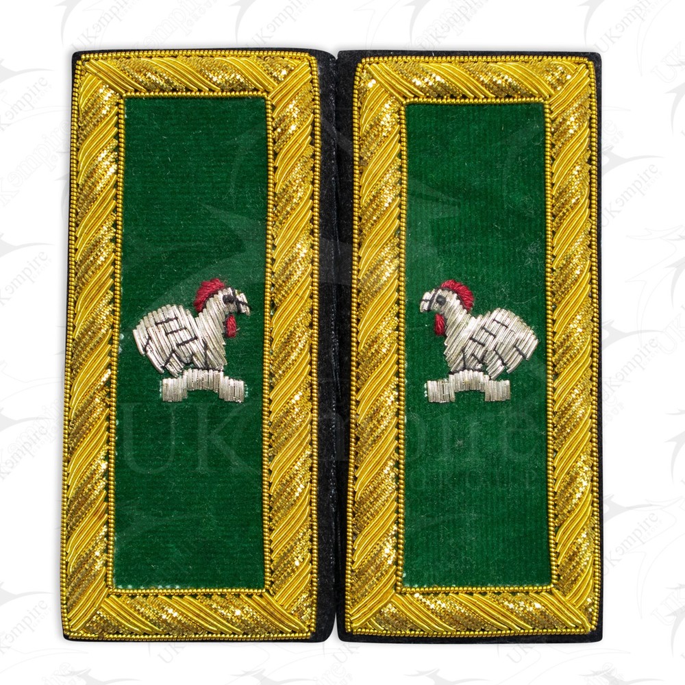 Masonic Knight Templar Captain General Shoulder Boards – Hand EMB Large