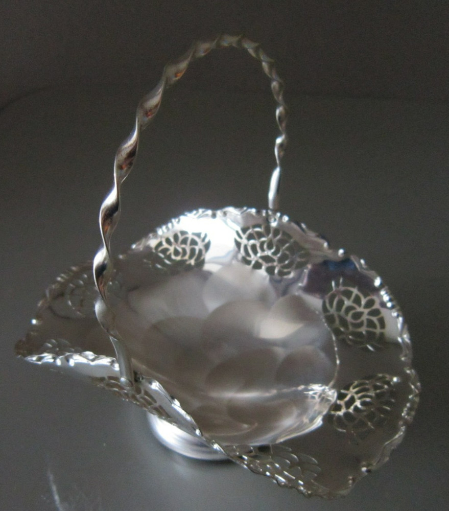 BMF N West Germany Basket Silverplated Brass Core 6" long by 4" wide by 6" tall