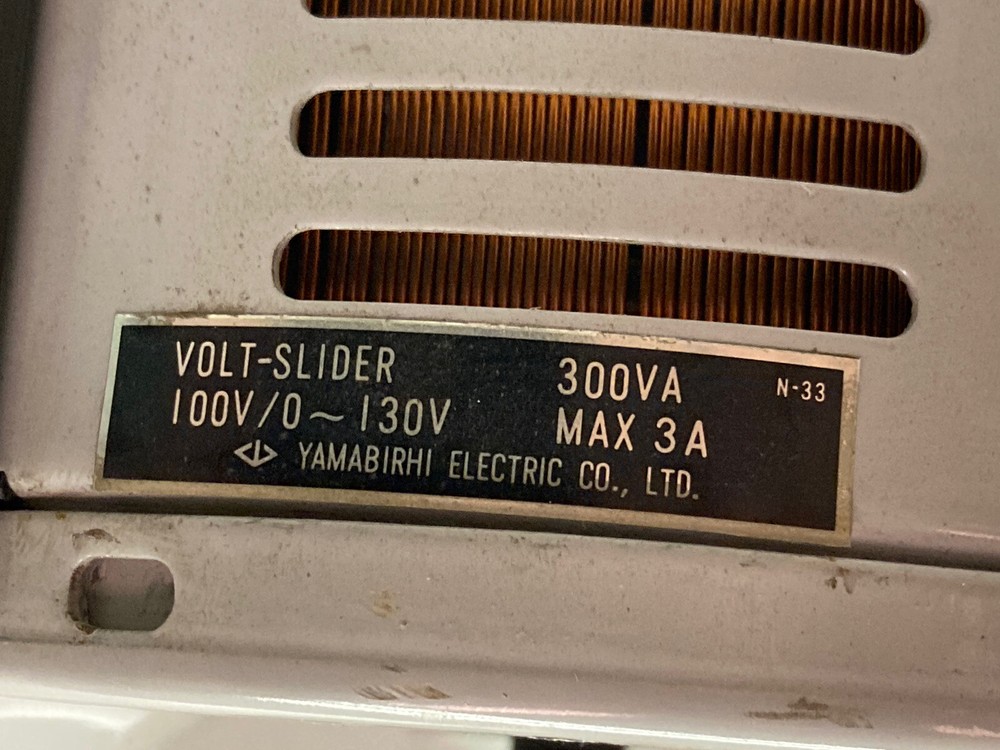 Yamabishi,57-2-16,Variable Transformer Volt Slider