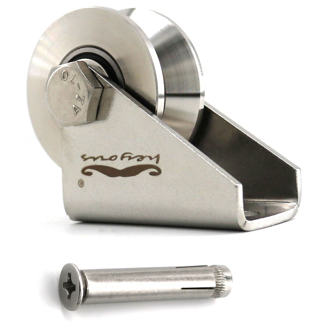 V Groove Pulley Wheel Steel Stainless Heavy Duty Detachable Cable Rope Wheel