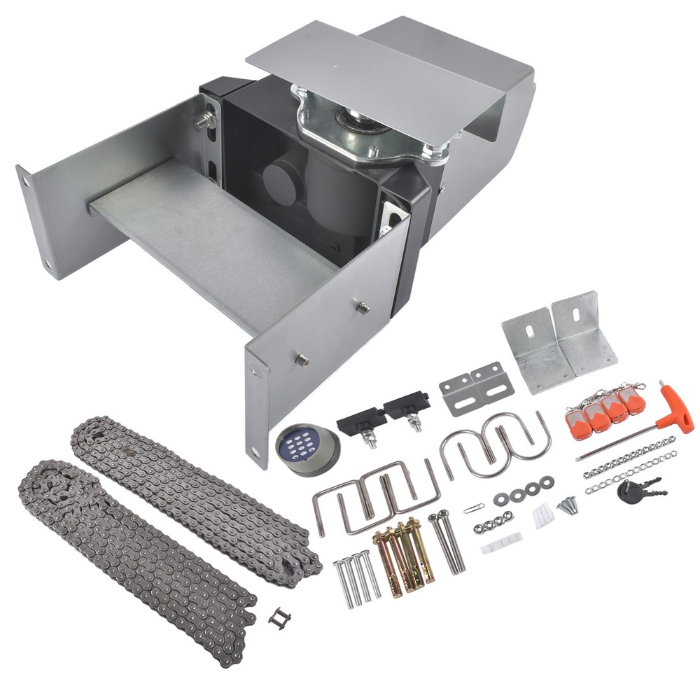 3300lbs Automatic Sliding Gate Opener Door Operator w/ 4 Remote Controls APP