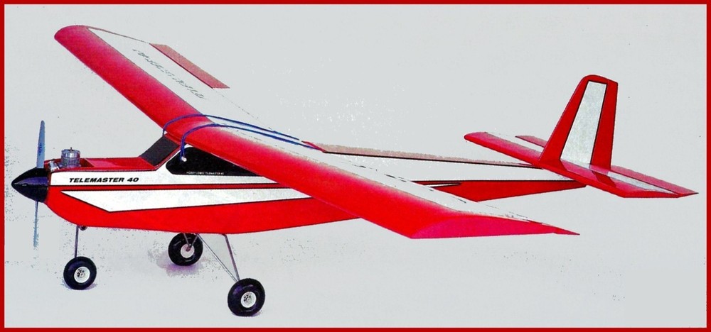 RC Printed Plans and Full size Patterns TELEMASTER 40 Wingspan 73"