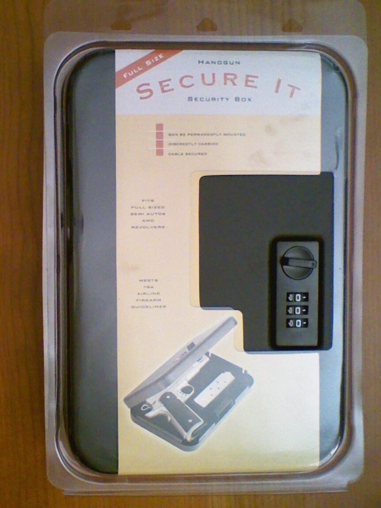 Secure It Security Personal Lockbox Safe (Secure Firearms and Valuables)
