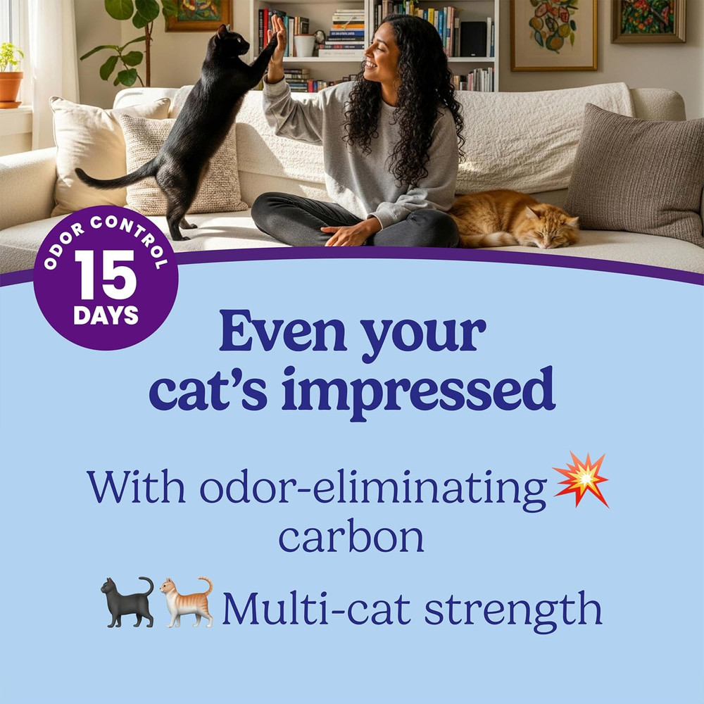 Fresh Step Clumping Cat Litter, Multi-Cat, Long Lasting Odor Control Kitty Litte