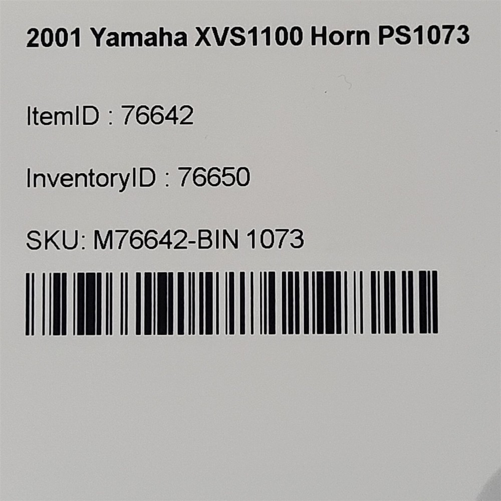 2001 Yamaha XVS1100 Horn PS1073