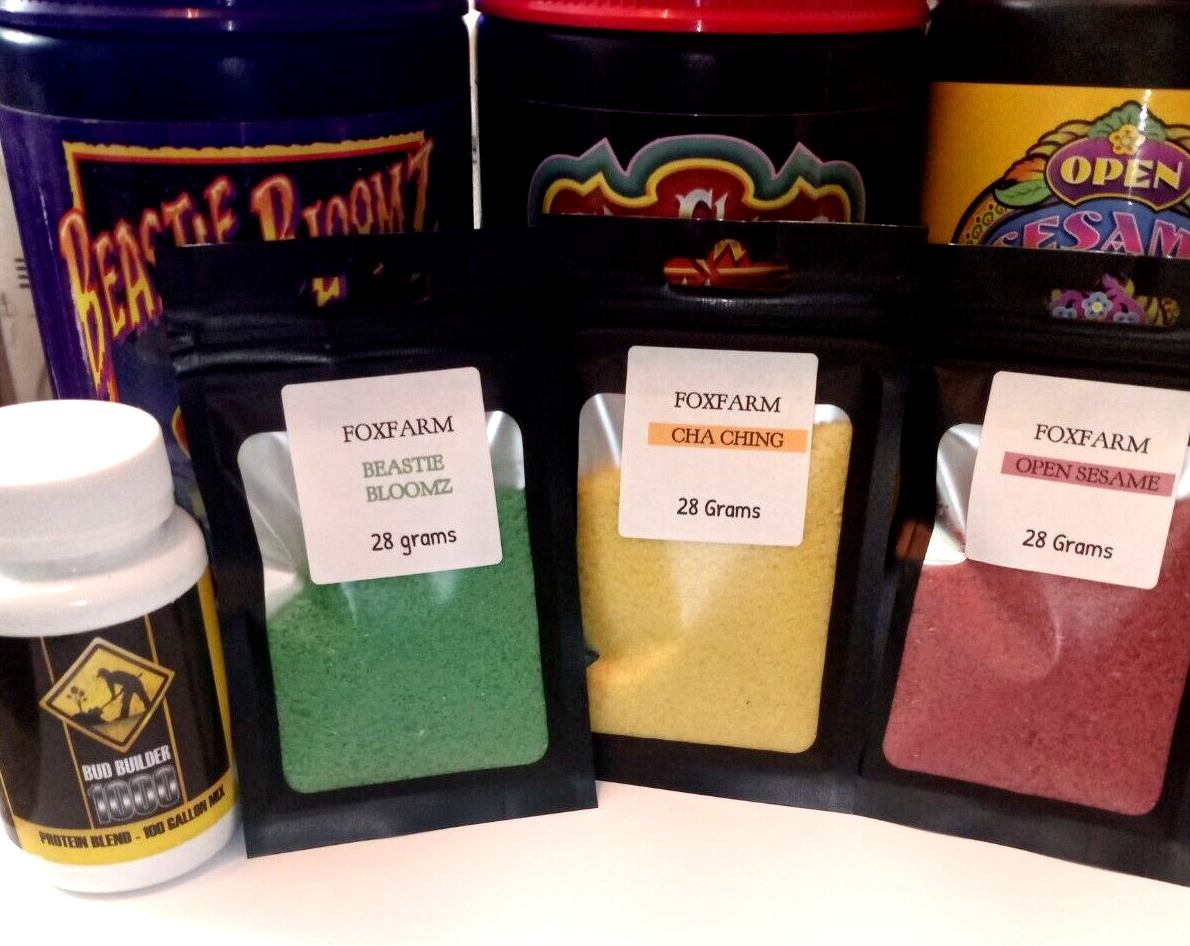 FoxFarm Nutrient Trio Open Sesame Cha Ching & Beastie Bloomz & FREE BUD BUILDER