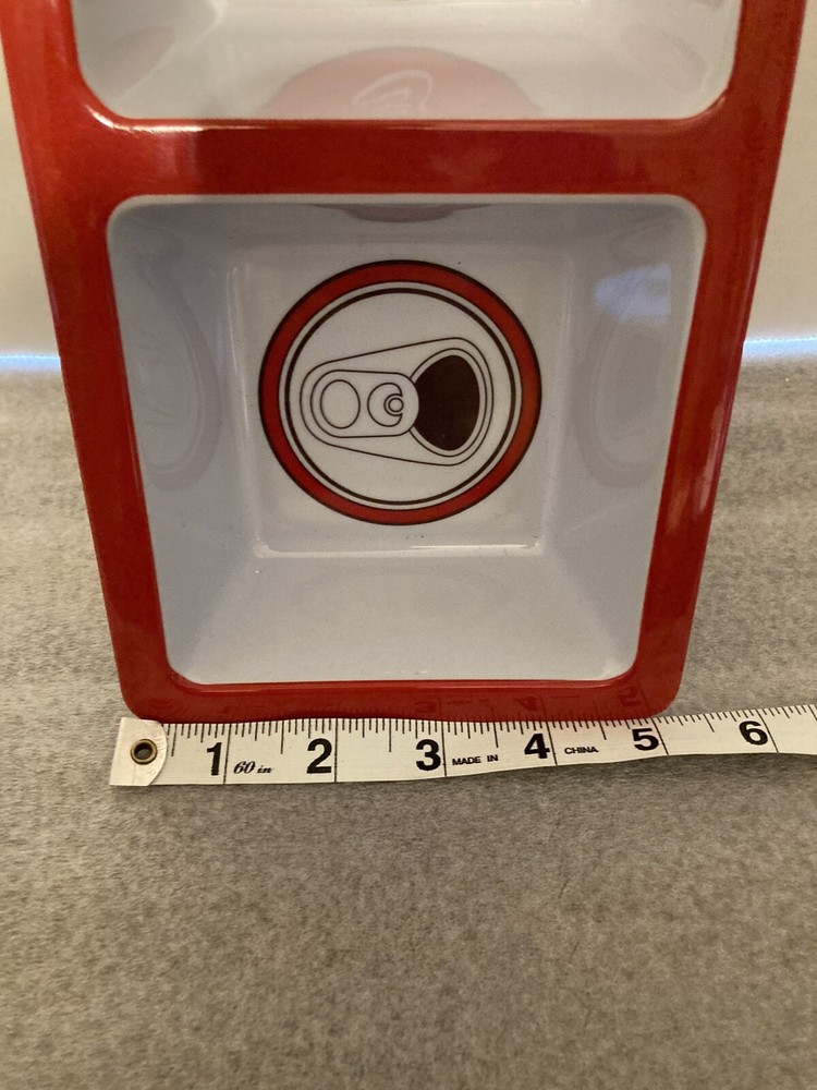 Coca-Cola divided snack tray rectangle shaped