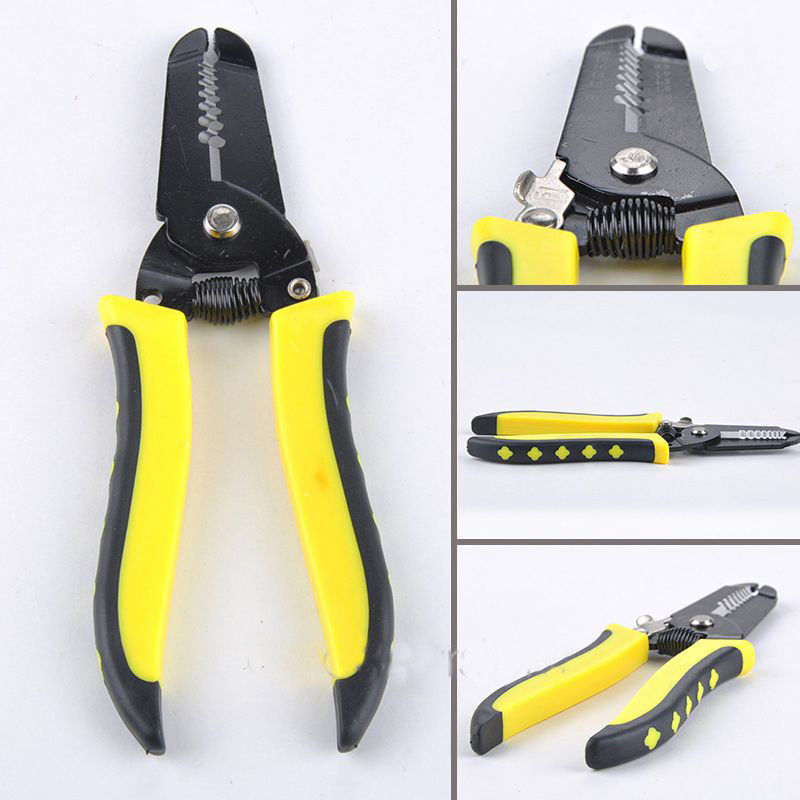5pcs Cable Wire Stripper Cutter Plier AWG Metric Scale Hand Tool