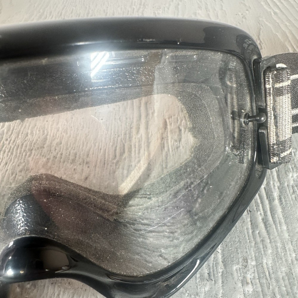 Oakley MX Goggles Black Frame Clear Lens Roko Quick Strap System