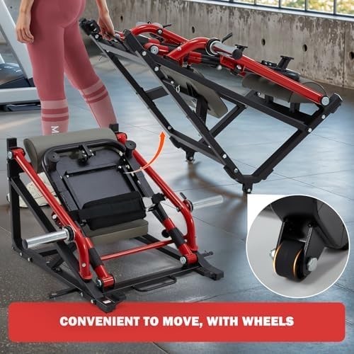 Hip Thrust Machine, 800LBS Capacity Glute Bridge Trainer Gym Sprout Machine
