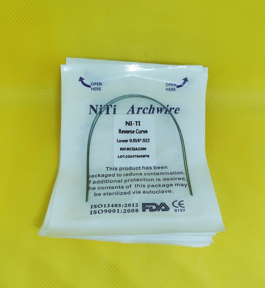 5Pack Dental Orthodontic Super Elastic Reverse Curve NITI Arch Wire Rectangular