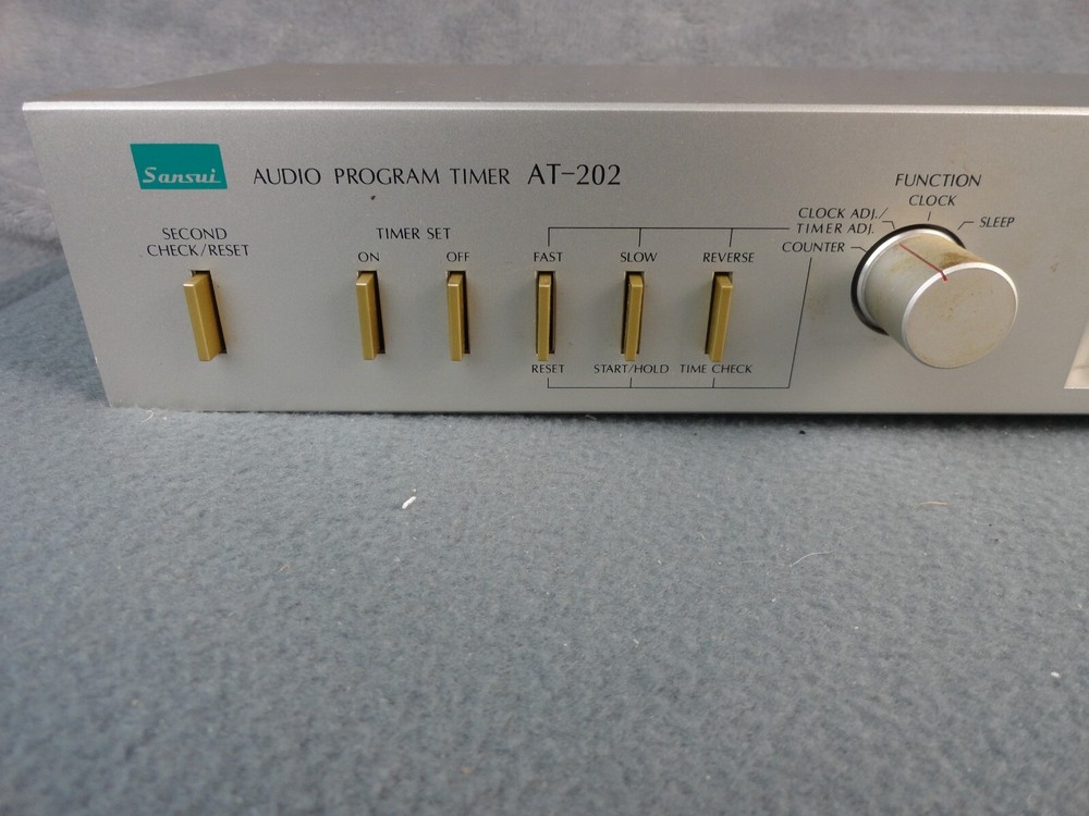 SANSUI AUDIO PROGRAM TIMER MODEL AT-202 Silver