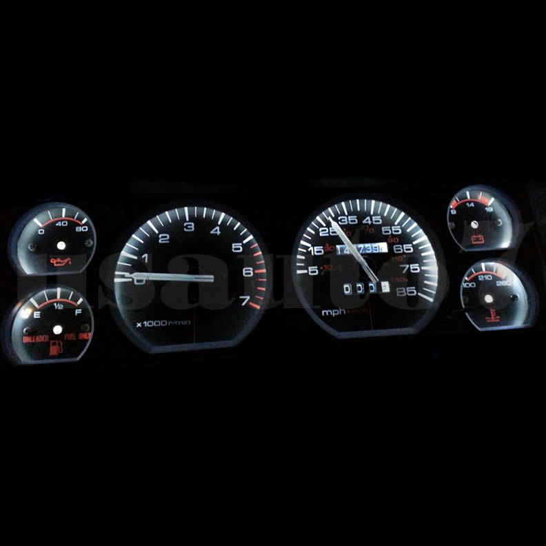 NEW Dash Instrument Cluster Gauge WHITE LED LIGHT KIT Fit 84-96 Jeep Cherokee XJ