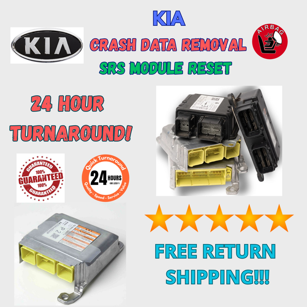KIA SRS CONTROL MODULE CRASH CODE REMOVAL & RESET
