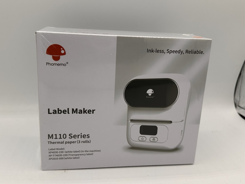 Phomemo M110 Label Maker Machine Thermal Bluetooth Label Barcode Printer