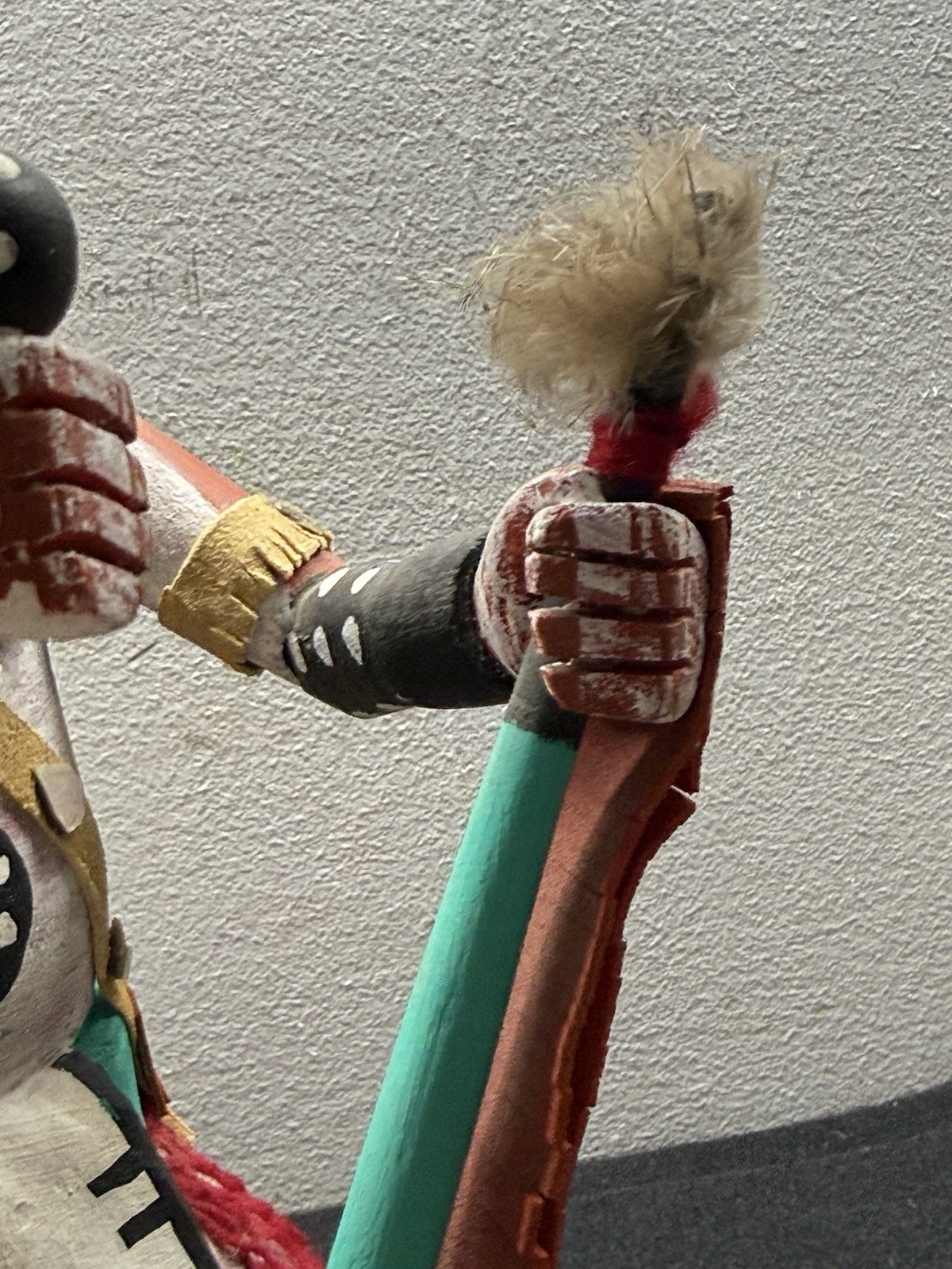 Vintage Kachina Doll Wolf Shaman 14 Inch Signed Al. Silas Jr.