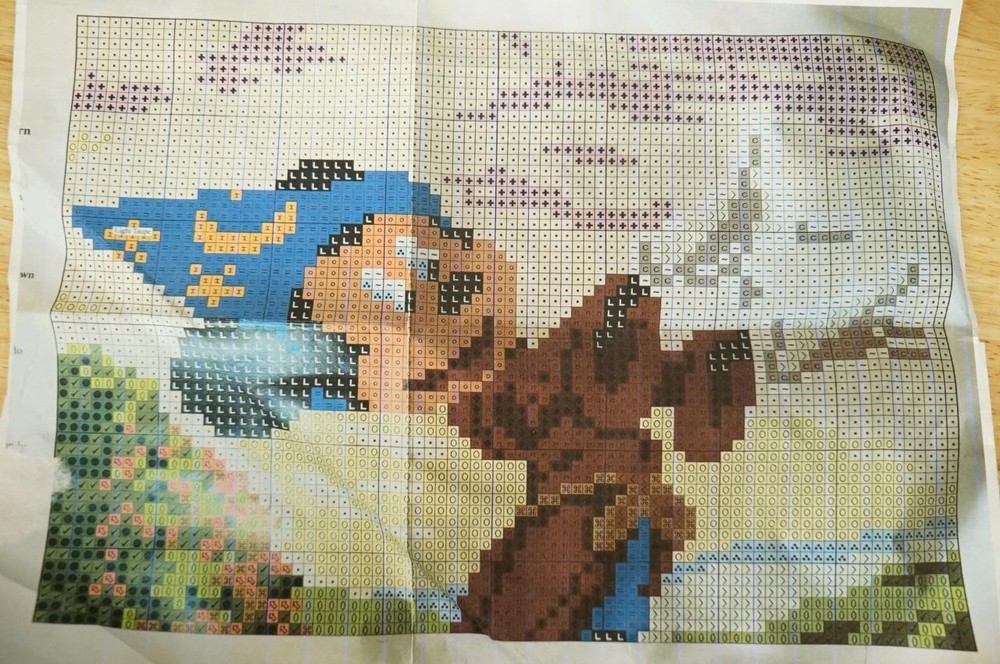 MCG Latch Hook Kit Mickey Mouse Sorcerer's Apprentice Pattern Canvas & Yarn