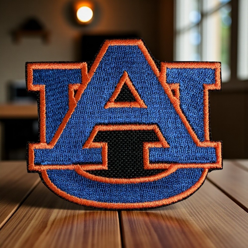 Auburn Tigers Embroidery Patch Multi sizes 2" x 2" - 3" X 2.5"