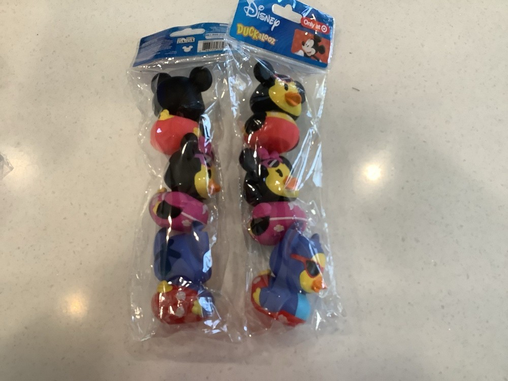 Disney Rubber Ducks Six Ducks 3” Tall