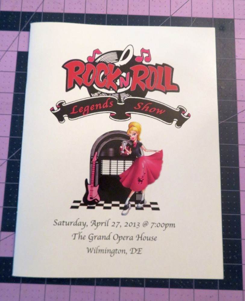 2013 Jimmy Clanton Autographed Program Rock and Roll Legends