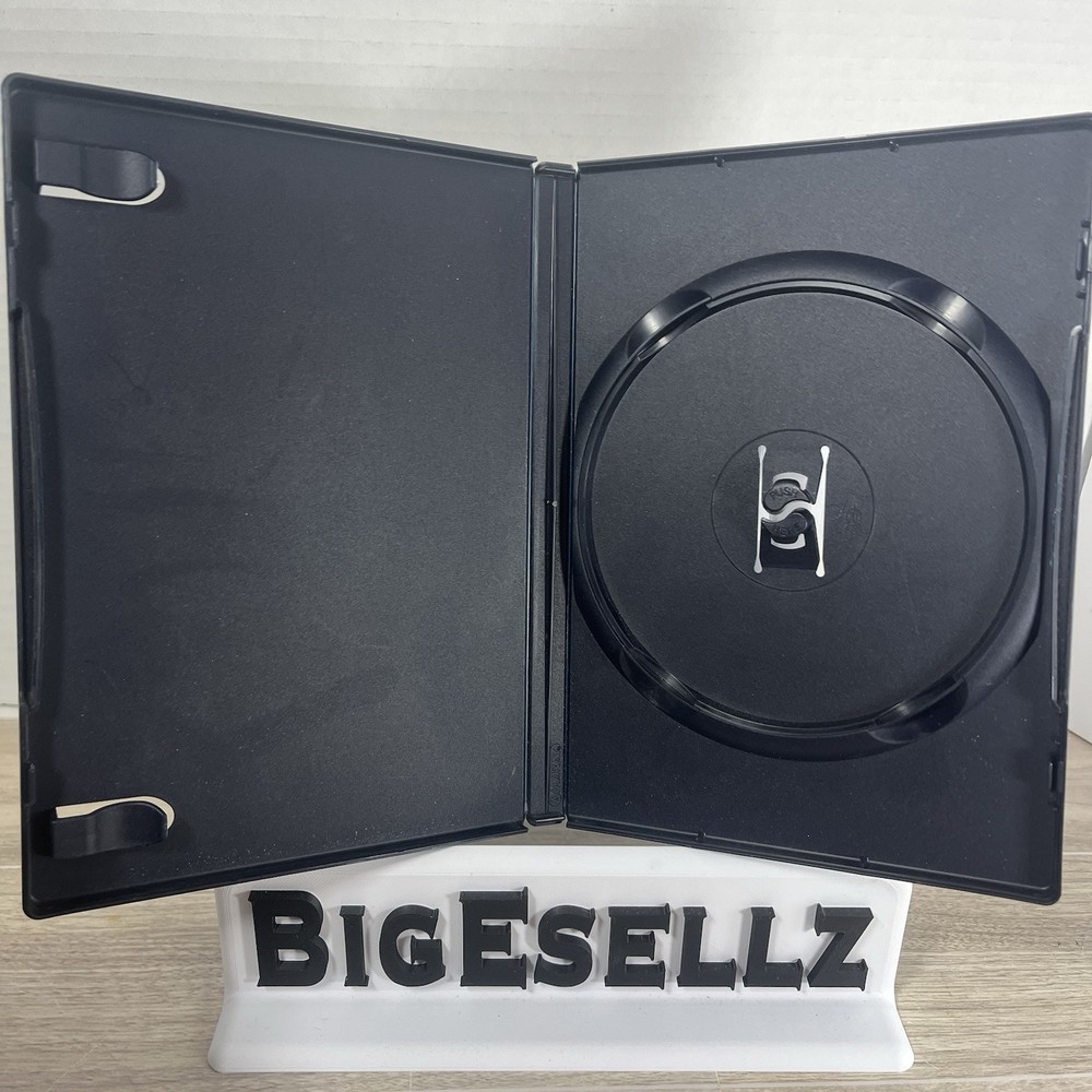 Black DVD Game Replacement Case Standard 14mm Single Disc No Artwork