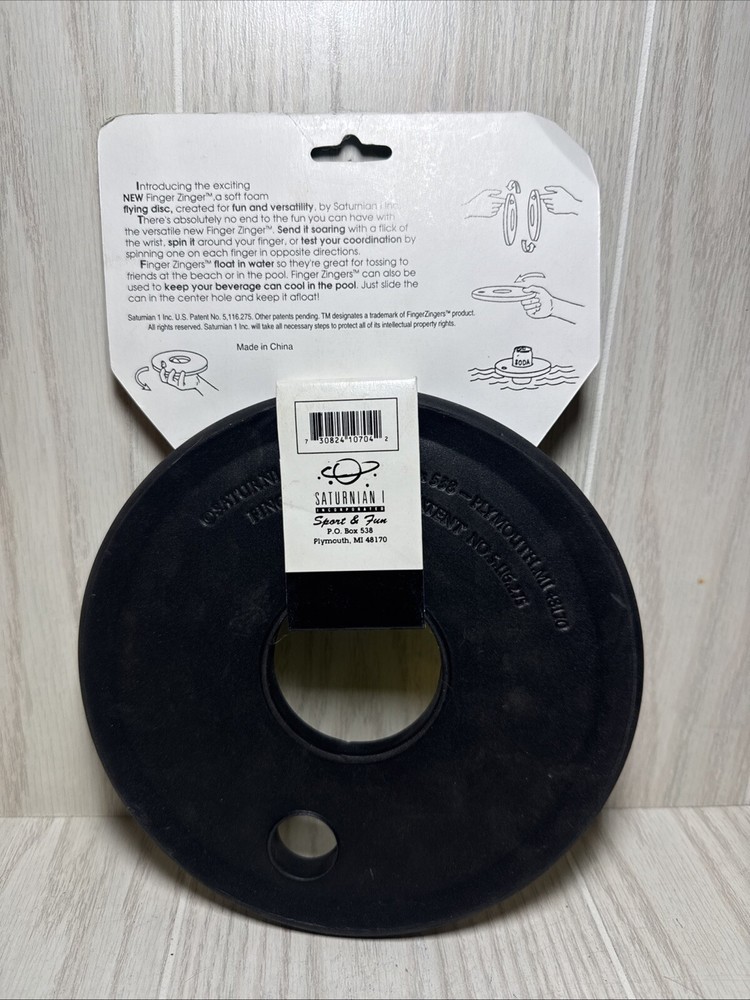 Vintage Finger Zinger Foam Flying Disc