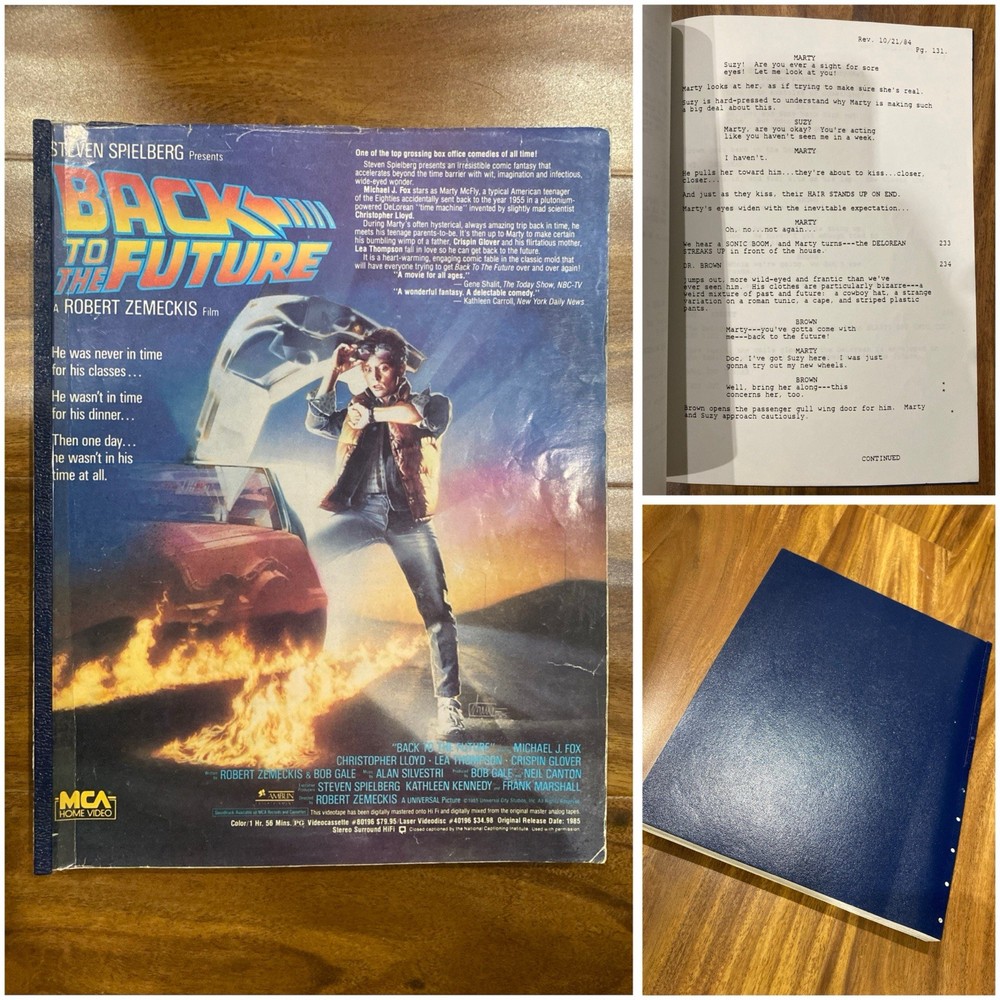Back to the Future Vintage Script - Fourth Draft (1985) -  OFFERS ACCEPTED