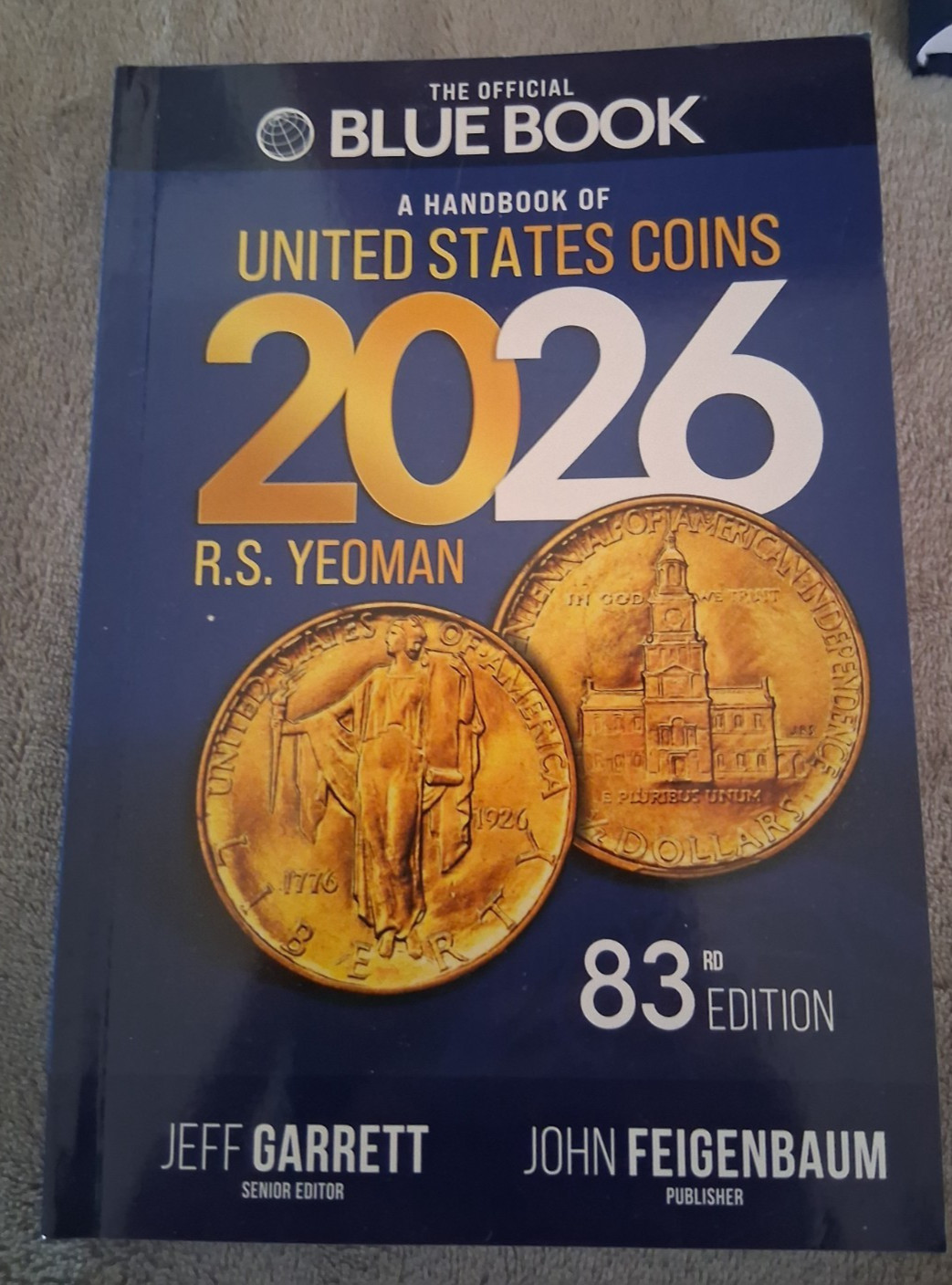 The Official Blue Book 2026 Handbook of United States Coins