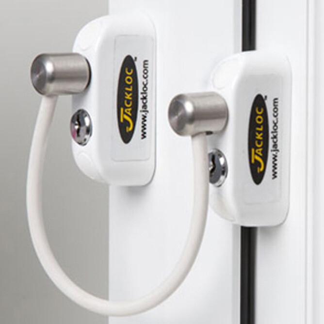 Jackloc Pro-5 Duo Key Locking Restrictor White (JACK-DB-W)
