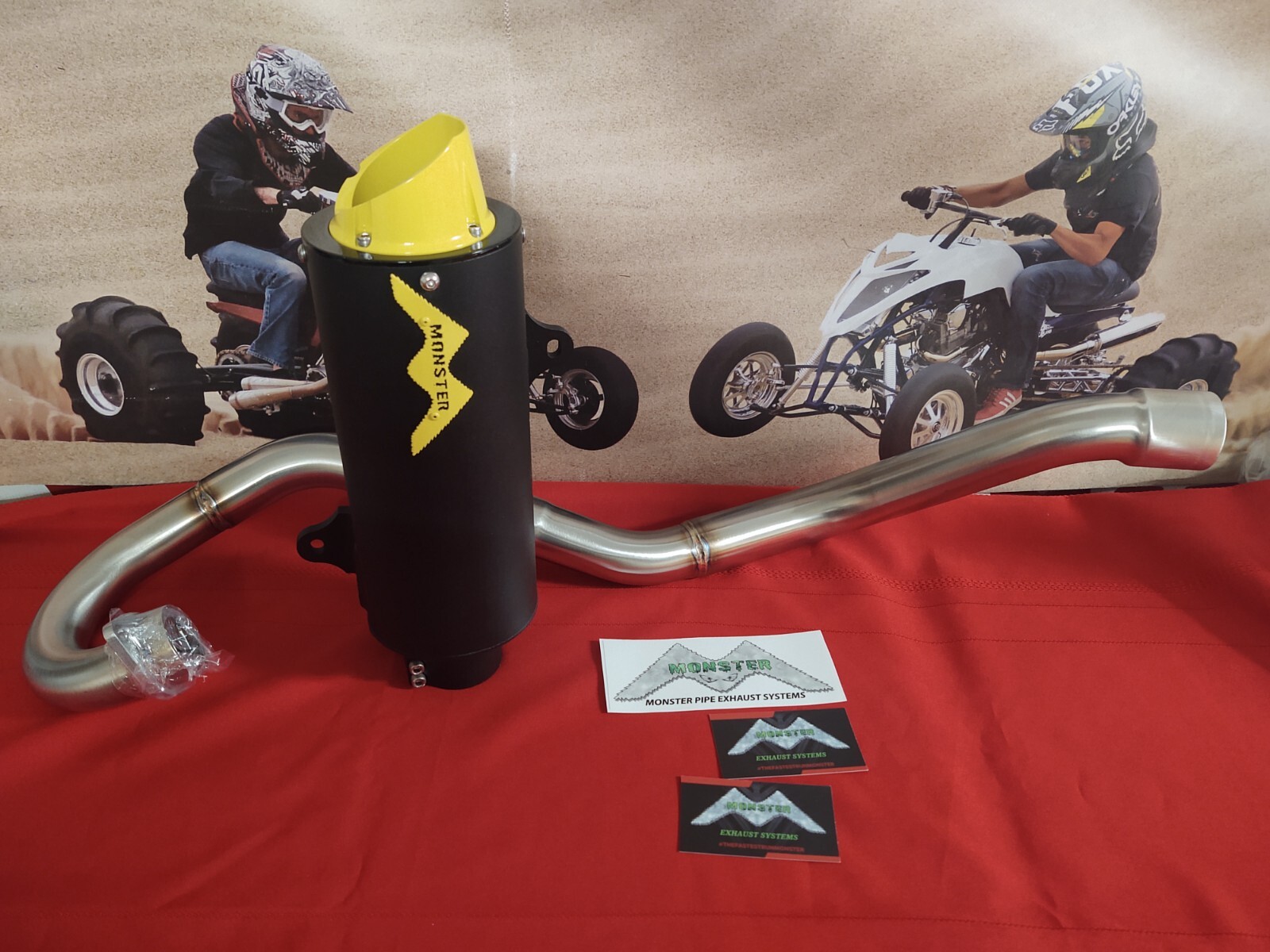 Suzuki LTZ 400 Z400 KFX400 full Exhaust   MonsterPipe