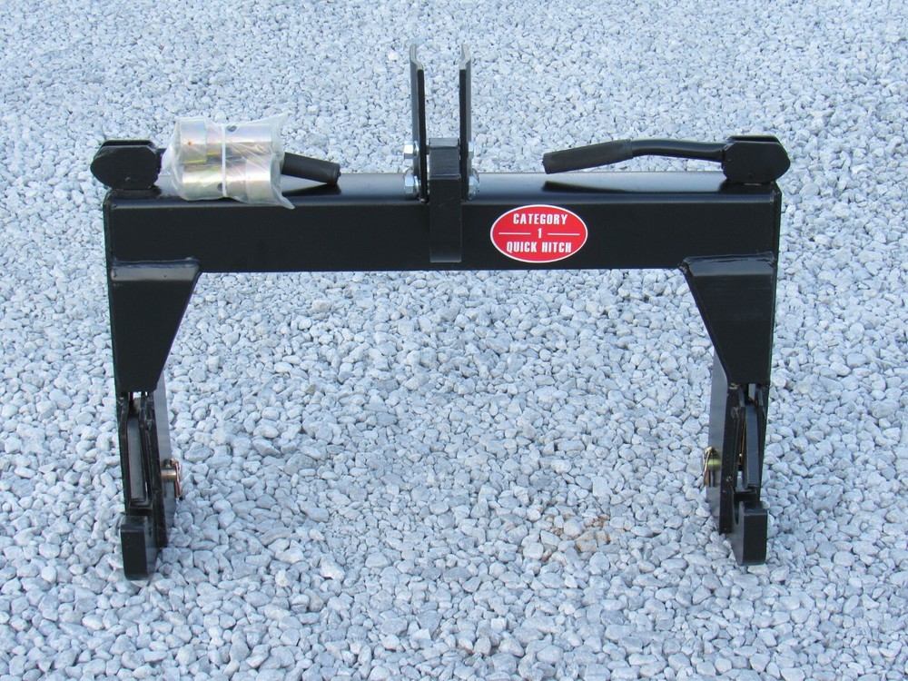 3 Point Quick Hitch with Bushings Fits Cat 1 Tractor Implement Attachment