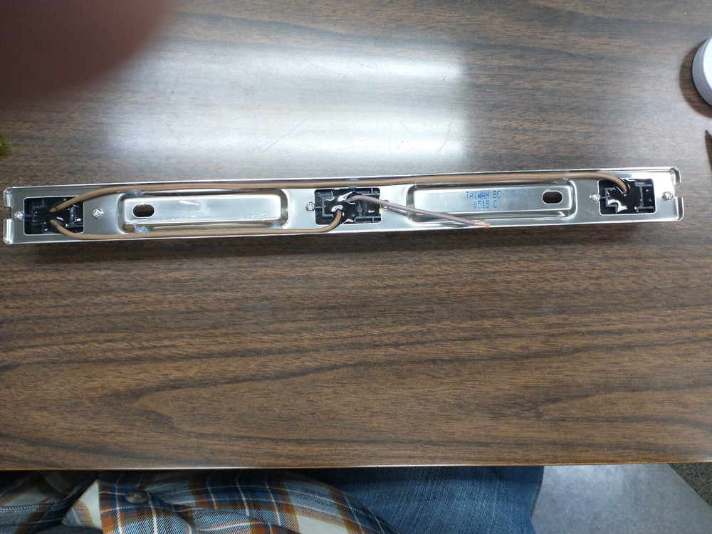 Identification Light Bar for Trailers over 80" Wide - Submersible - Silver Base