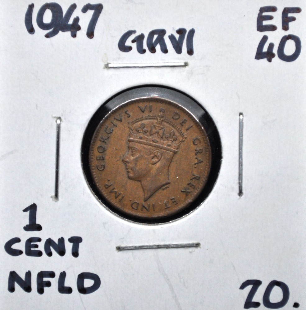 1947 Newfoundland One Cent