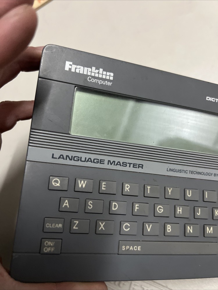 Franklin Language Master LM-2000 Gray *Tested & Working* Digital Retro 1987