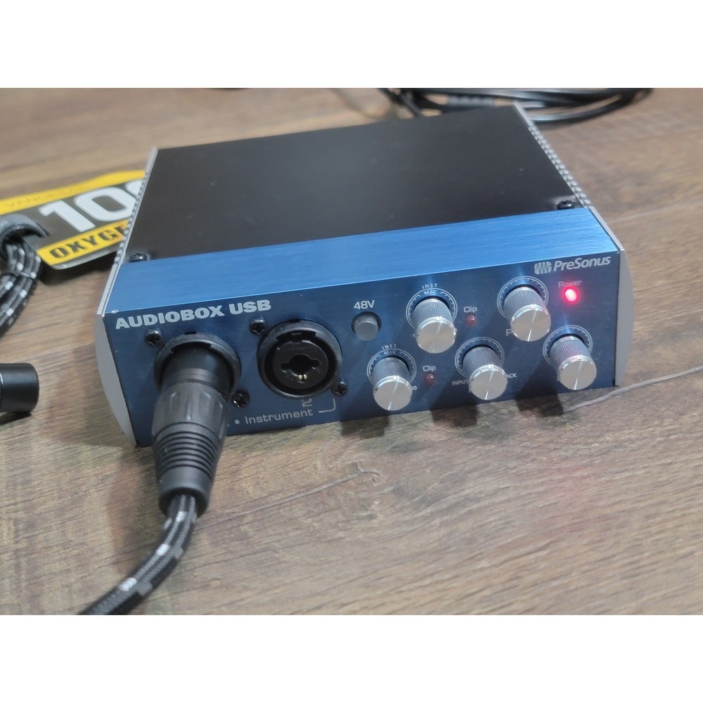 PreSonus AudioBox USB Audio Interface 2x2 MIDI Bundle with Vandesail XLR Cable