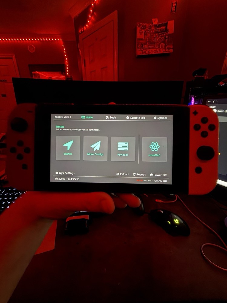 Unpatched Nintendo Switch Bundle XAW1 (Hackable) + Pro Controller + Dock + Case