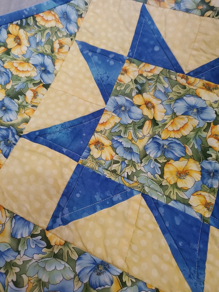 Hand Made Quilted Table Runner/ Topper /Wallhanging 16"x44"